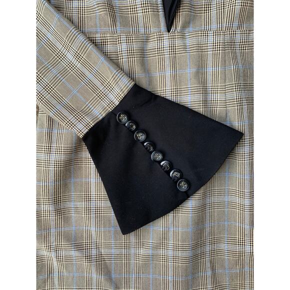 Atoir Beige and Black Sharp Edges Mini Dress Size 4 - Picture 6 of 9